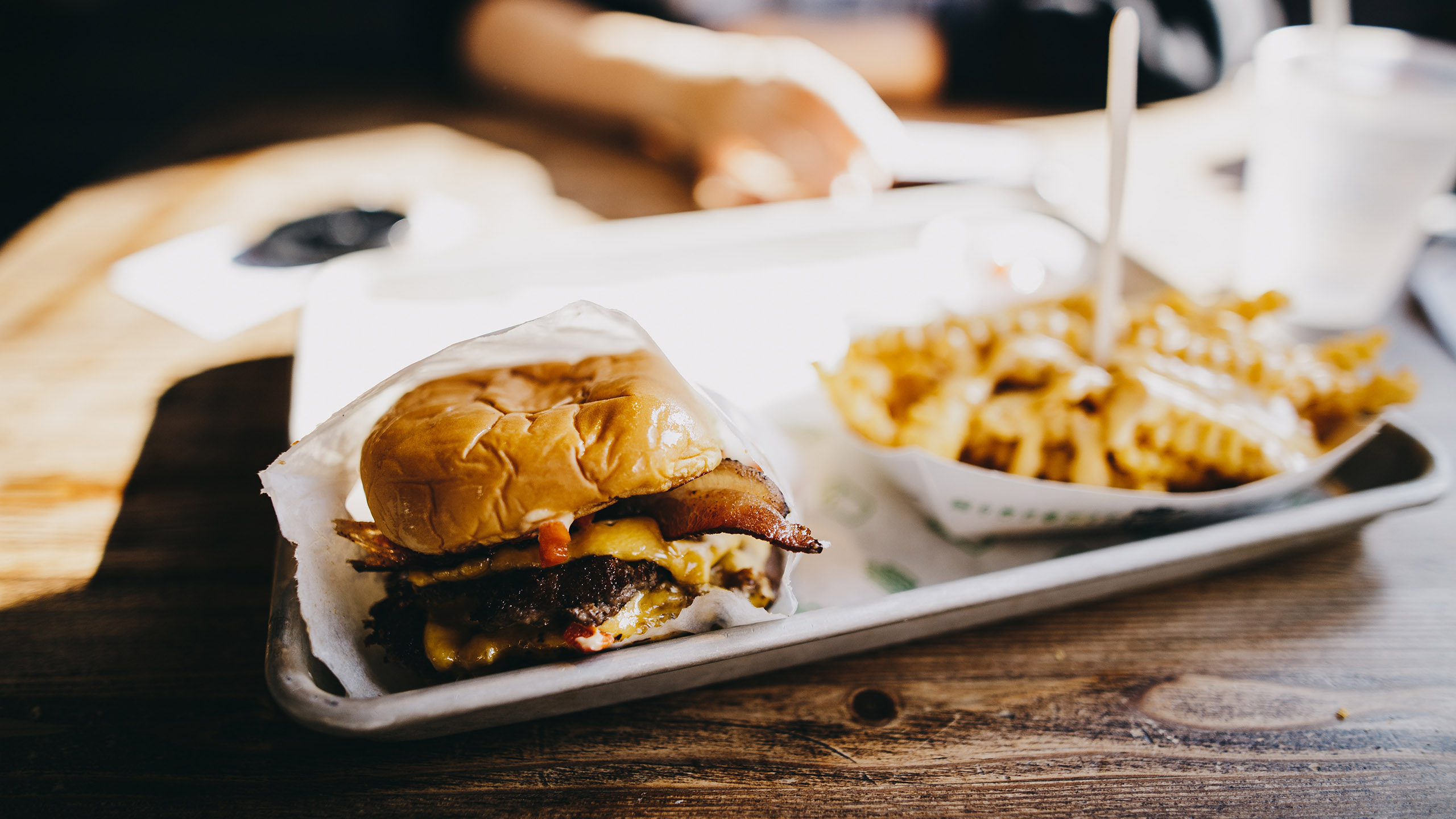 hamburguesa, shake shack, comida rápida