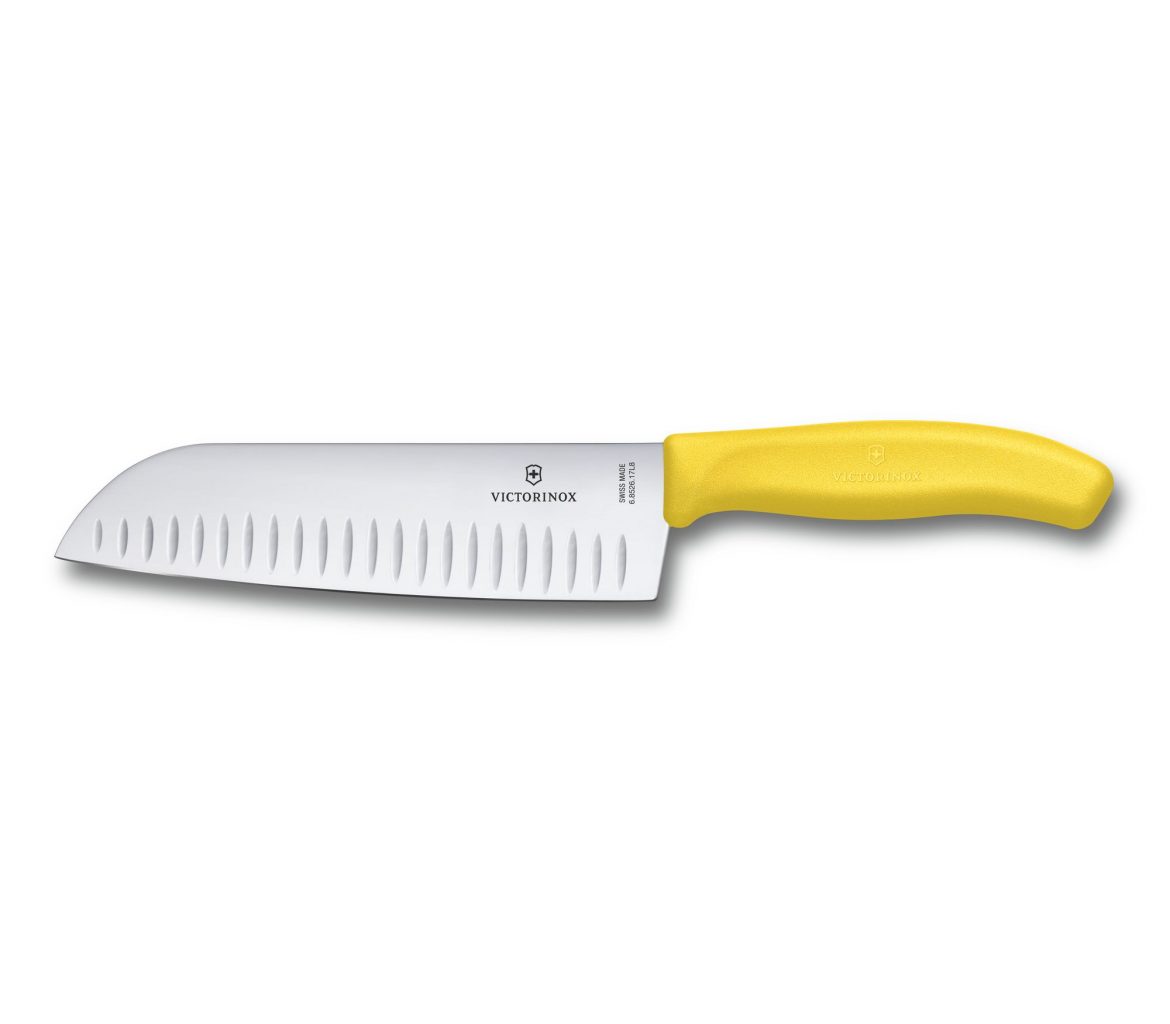 cuchillo santoku amarillo victorinox